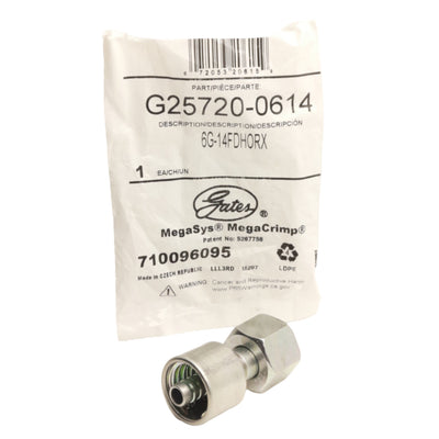 New Gates G25720-0614 Hydraulic Fitting, 14mm Female DIN 24° Cone Swivel, 3/8in Hose
