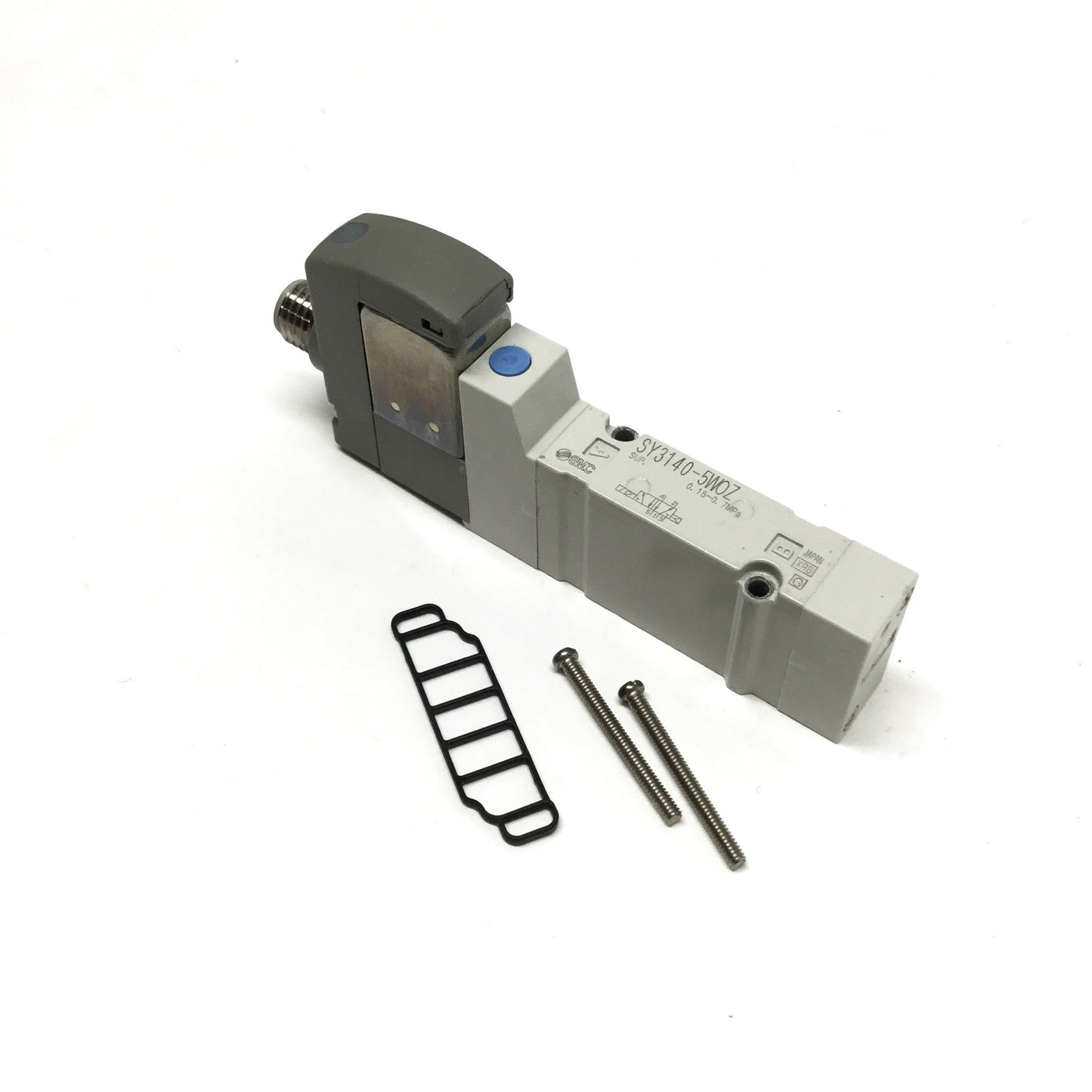 Used SMC SY3140-5WOZ Solenoid Control Valve, 5-Port 2-Position, 24VDC Coil, 3-Pin M8