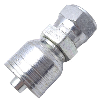 New Danfoss 1A6JM6 Straight Crimp Hose Fitting, Male JIS Seat, G 3/8, -6 Hose