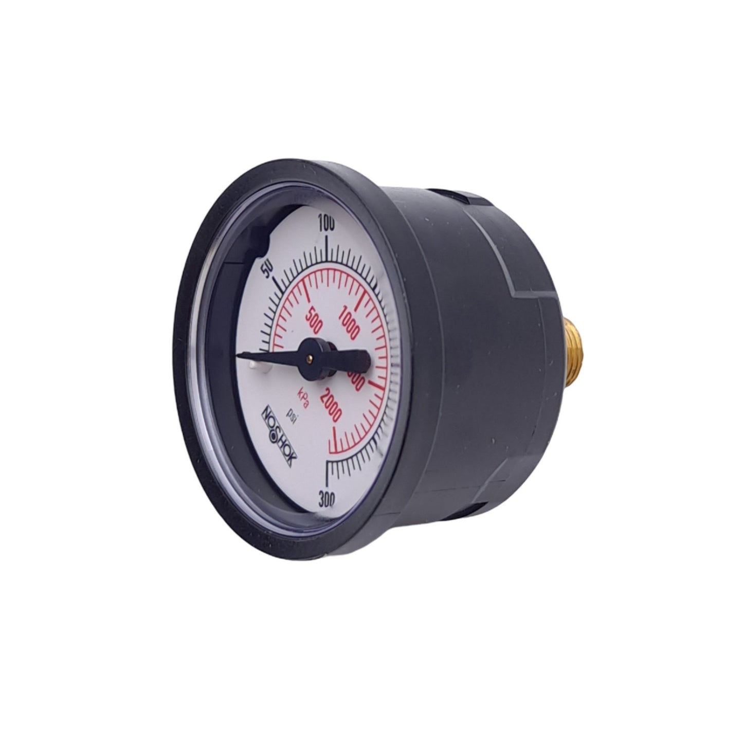 New NOSHOK 15-110-300-PSI/KPA Pressure Gauge, 300psi/kPa, 1/8in NPT, ø1.5in