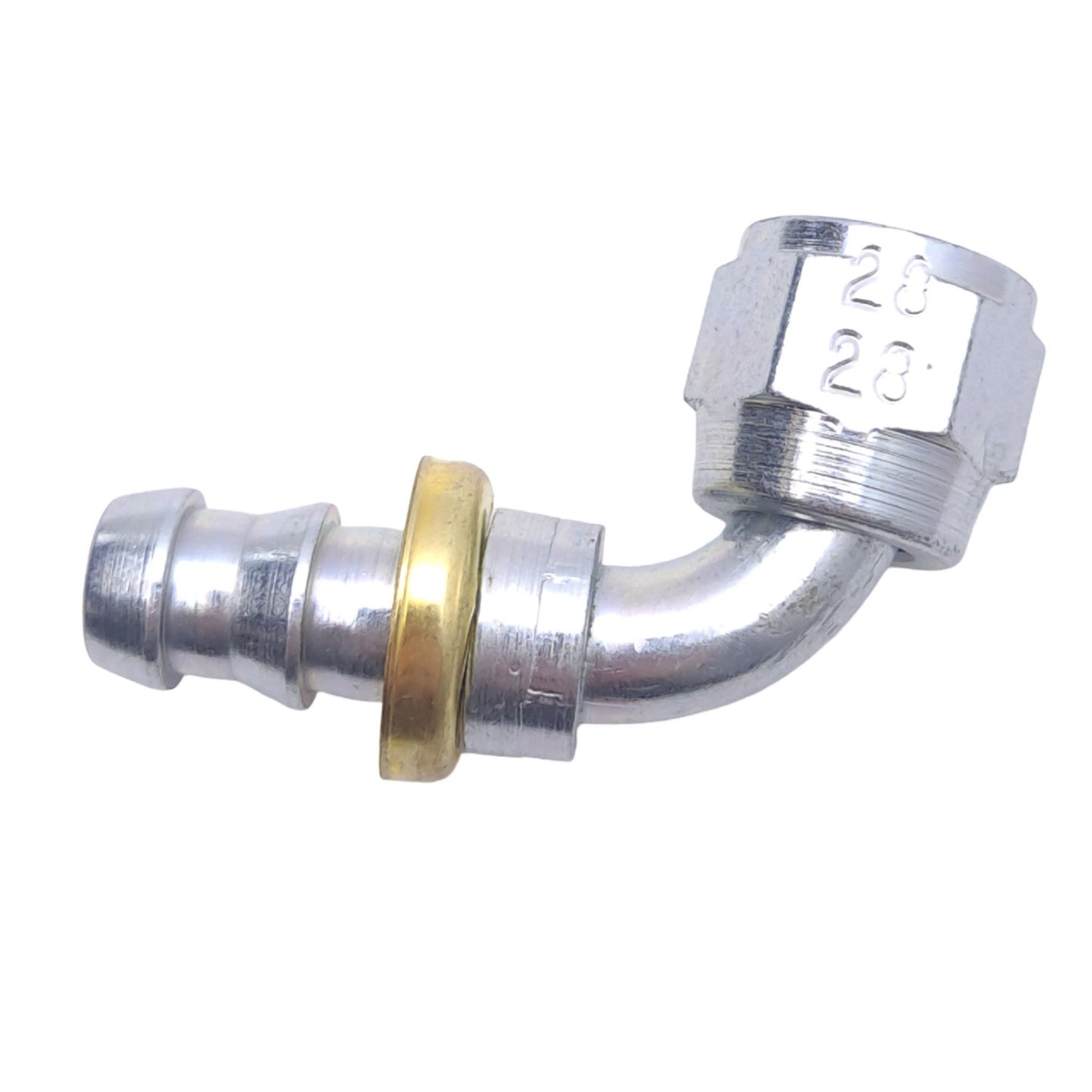 New Danfoss 190516-6S Barb Hose Fitting, 90°Elbow, JIC 37°, 9/16-18, ø3/8in, -6 Hose