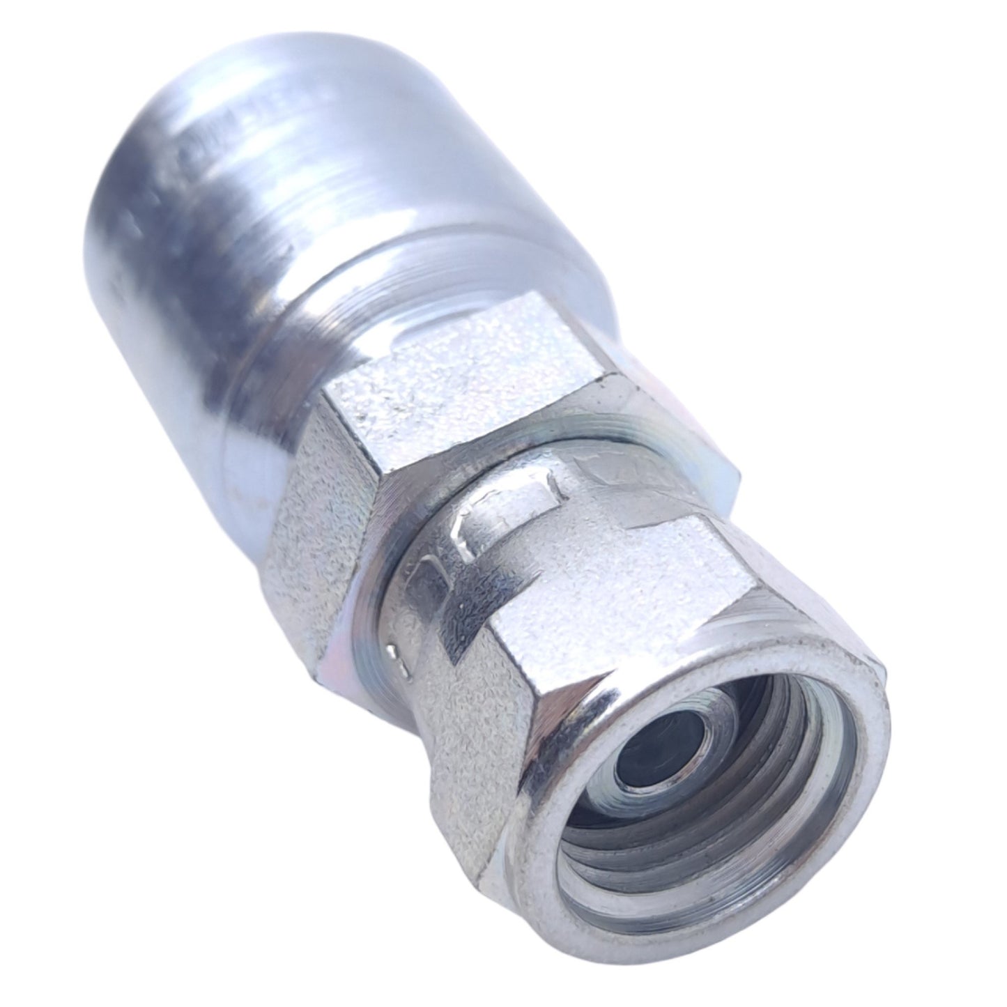 New Danfoss 1A4JM4 Straight Crimp Hose Fitting, G 1/4, JIS/BSPP Swivel, -4 Hose