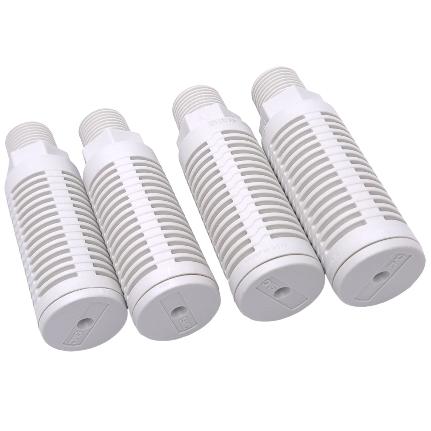 New Lot of 4 SMC ANA1-N04 Pneumatic Silencers, 1/2 NPT, 40dB Reduction, 1.0MPa