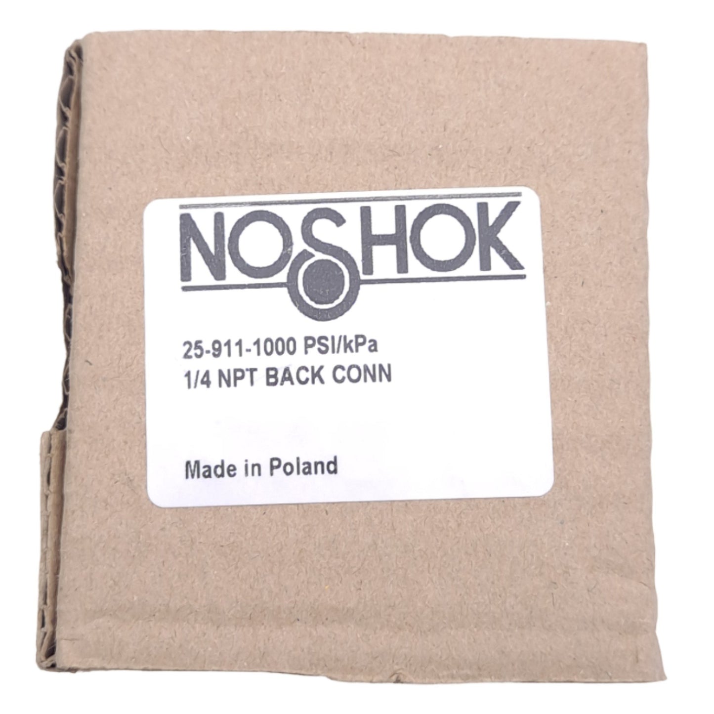 New NOSHOK 25-911-1000-PSI/kPa Pressure Gauge, 1000psi/kPa, 1/4in NPT, ø2.5in