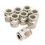 New Lot of 8 SMC KQ2H10-03NS Pneumatic Fittings, 3/8Rc to 10mm P2C Tube, 1.0MPa
