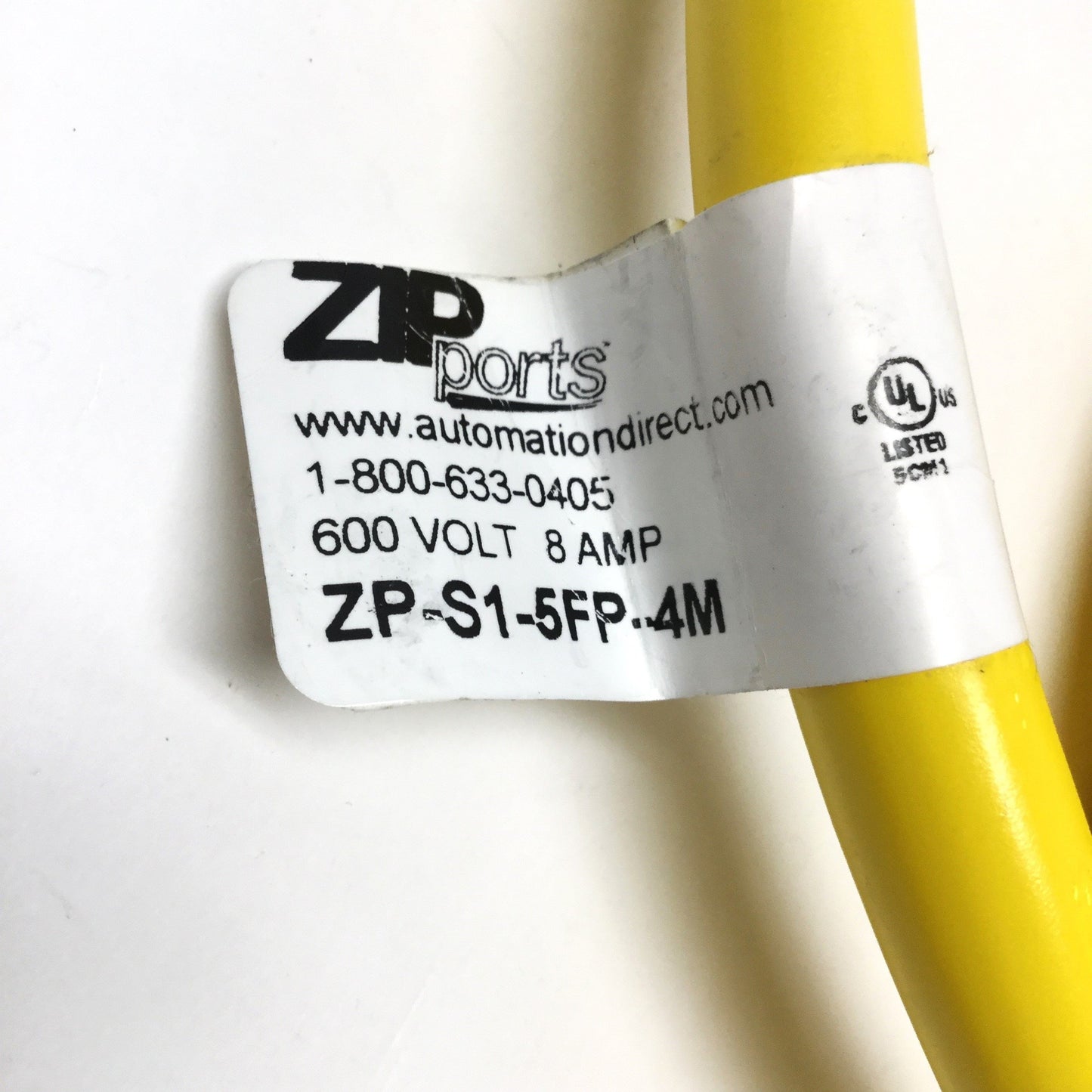 New – Open box Automation Direct ZP-S1-5FP-4M ZIPport Cable 7/8-16 5-Pin Female to Flying Leads