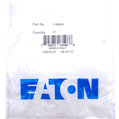New Lot of 10 Eaton 1168X4 Push to Connect Adapters, 1/4in OD to 1/8 NPT, 250PSI Max