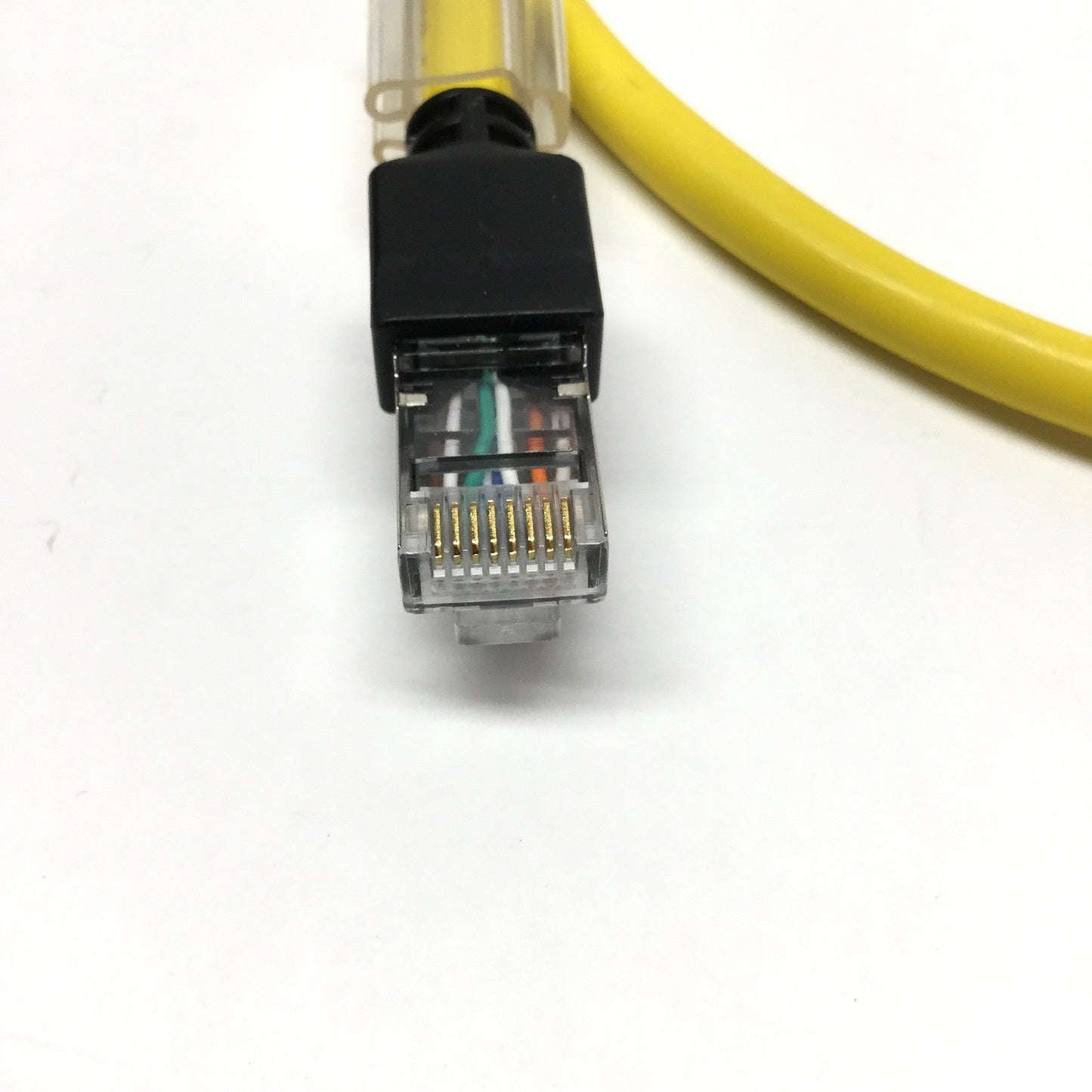 Used Omron XS6W-6LSZH8SS100CM-Y EtherCAT EtherNet/IP Network Cable RJ45 8-Pin 1m Long