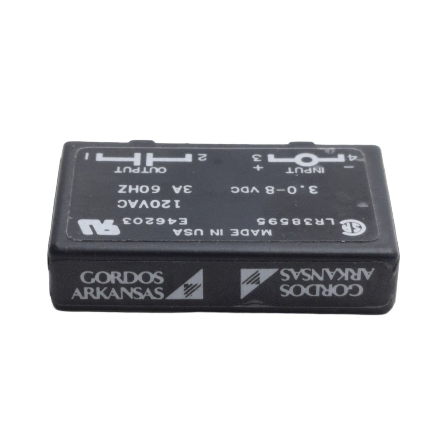 Used Lot 2 Gordos LR38595 M-0AC5 Solid State Relays, 8VDC Input, 120VAC 3A Output