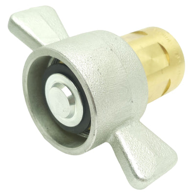 New Dixon 10WF10-B Hydraulic Brass Wingstyle Interchange Coupler, 1-1/14in NPTF