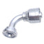 New Danfoss 1A10KSB10 Crimp Hose Fitting, 90° Elbow, Komatsu Split Flange, -10 Hose