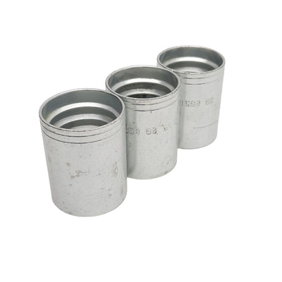 New Lot of 3 Gates 8GS1F-2 GS Crimp Ferrule for Wire Braid Hose, ø1.15in OD, 6000PSI