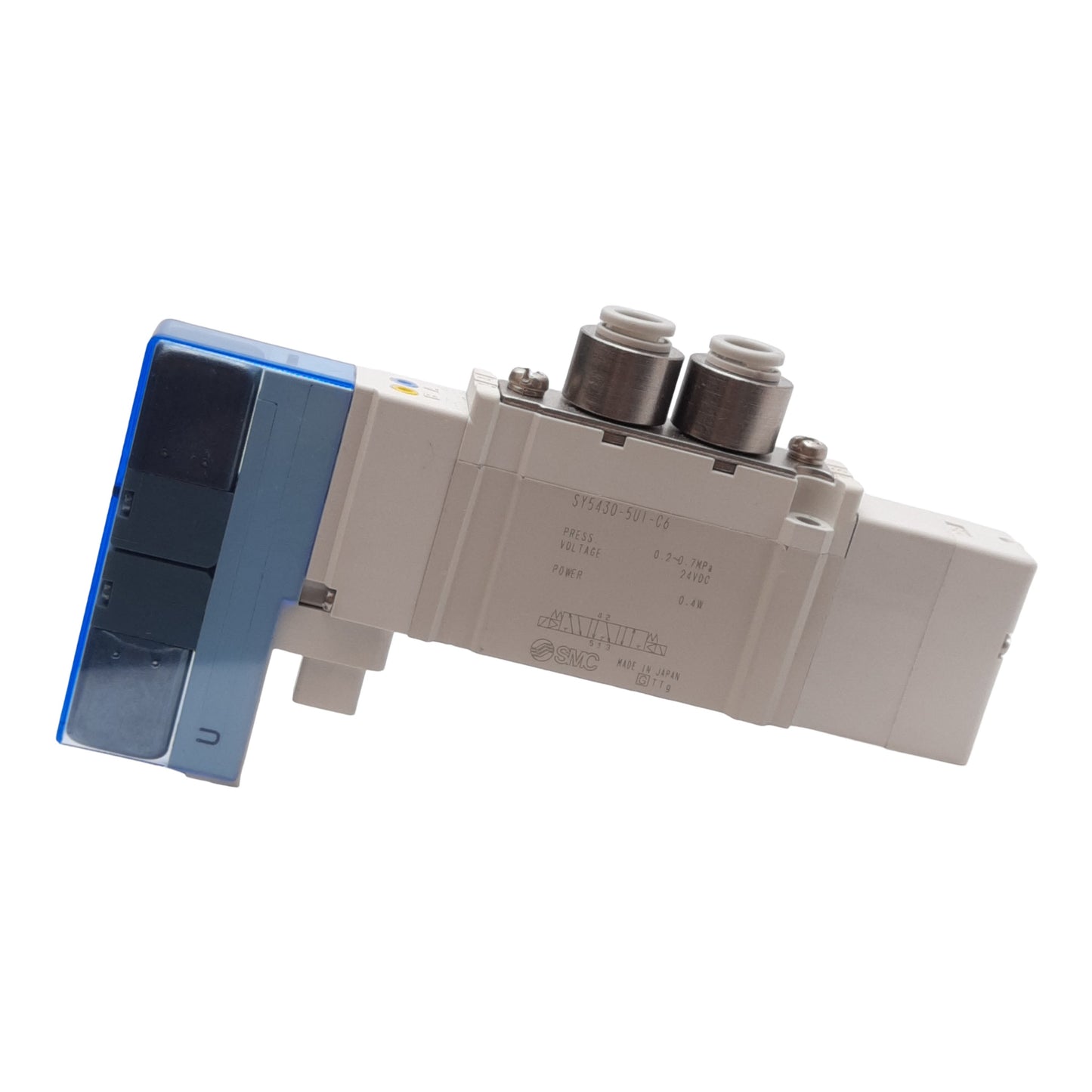 New SMC SY5430-5U1-C6 Solenoid Valve 3-Position Exhaust Center 0.2-0.7MPa 24VDC Coil