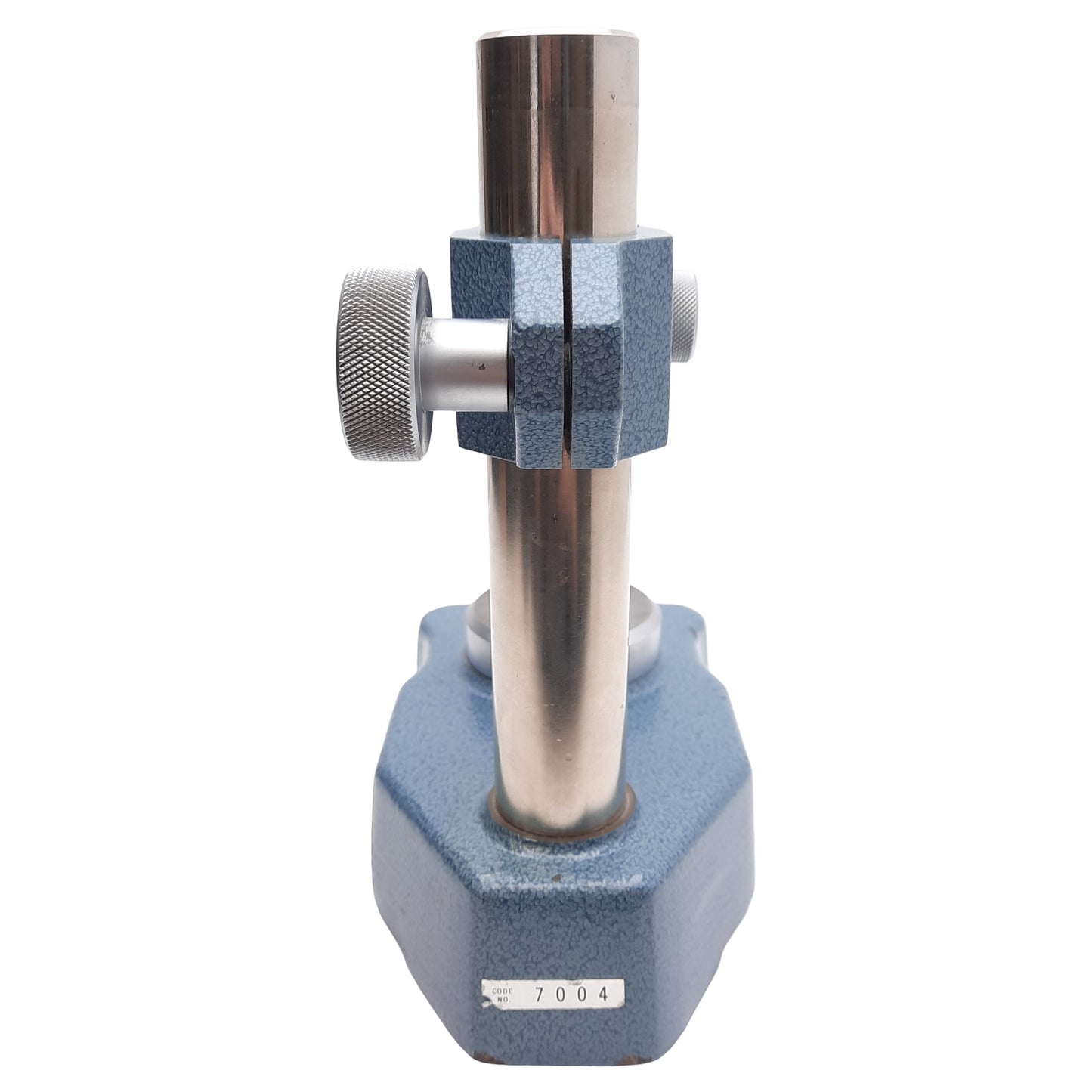 Used Mitutoyo 7004 Dial Gage Stand, ø30mm Shaft, ø9 or 13mm Stem, 4in Travel