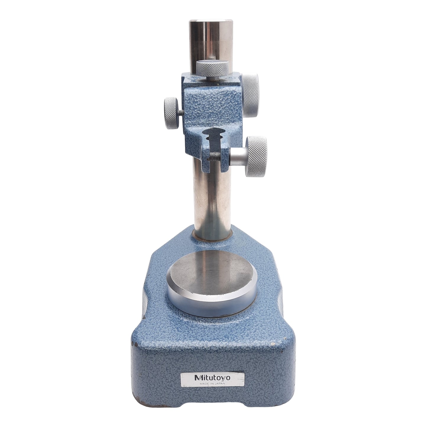 Used Mitutoyo 7004 Dial Gage Stand, ø30mm Shaft, ø9 or 13mm Stem, 4in Travel