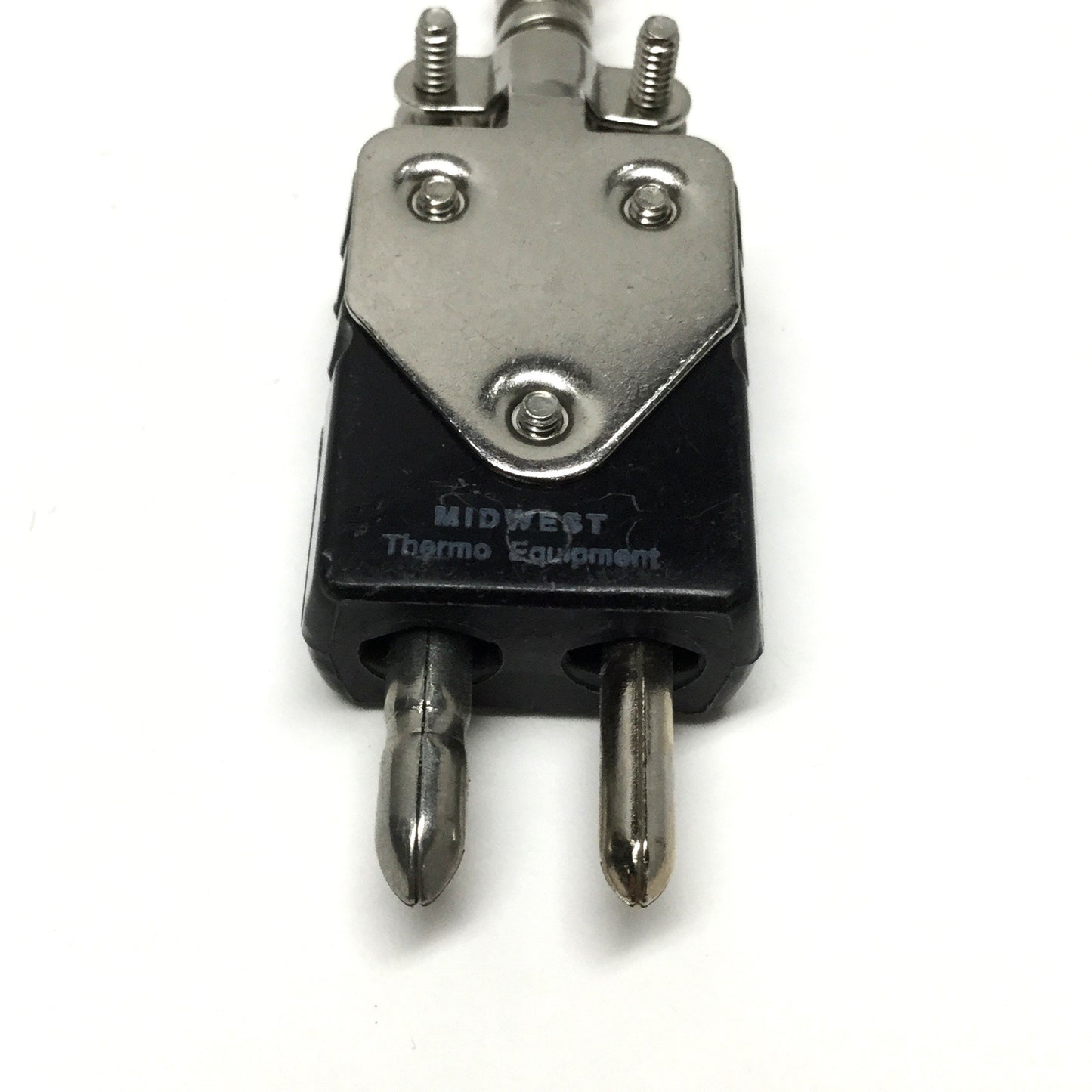 New – Open box Midwest Rigid Sheath Bayonet Thermocouple, SS Hose, Type J, 4.5" x Ø3/16", 72" L