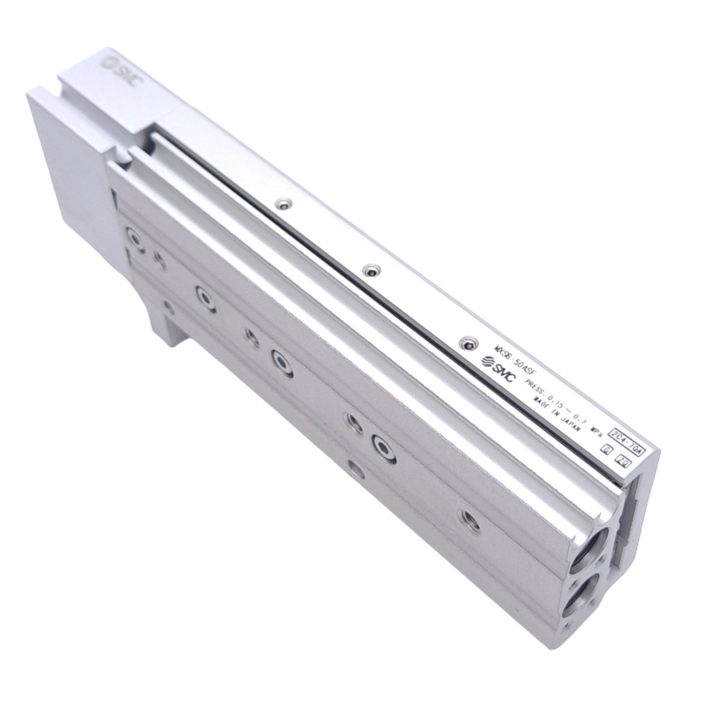 New SMC MXS6-50ASF Pneumatic Slide Table, ø6mm Bore, 50mm Stroke, M3x0.5, 0.7MPa