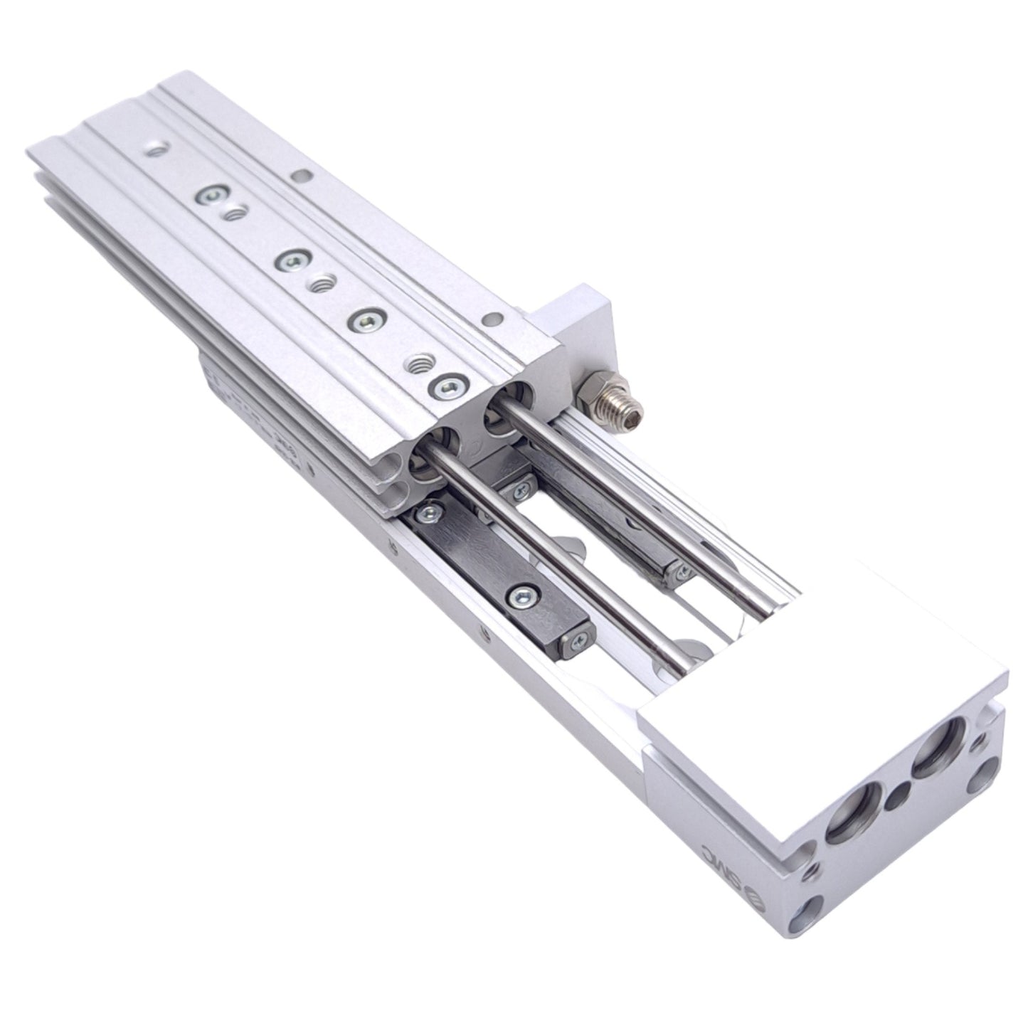 New SMC MXS6-50ASF Pneumatic Slide Table, ø6mm Bore, 50mm Stroke, M3x0.5, 0.7MPa