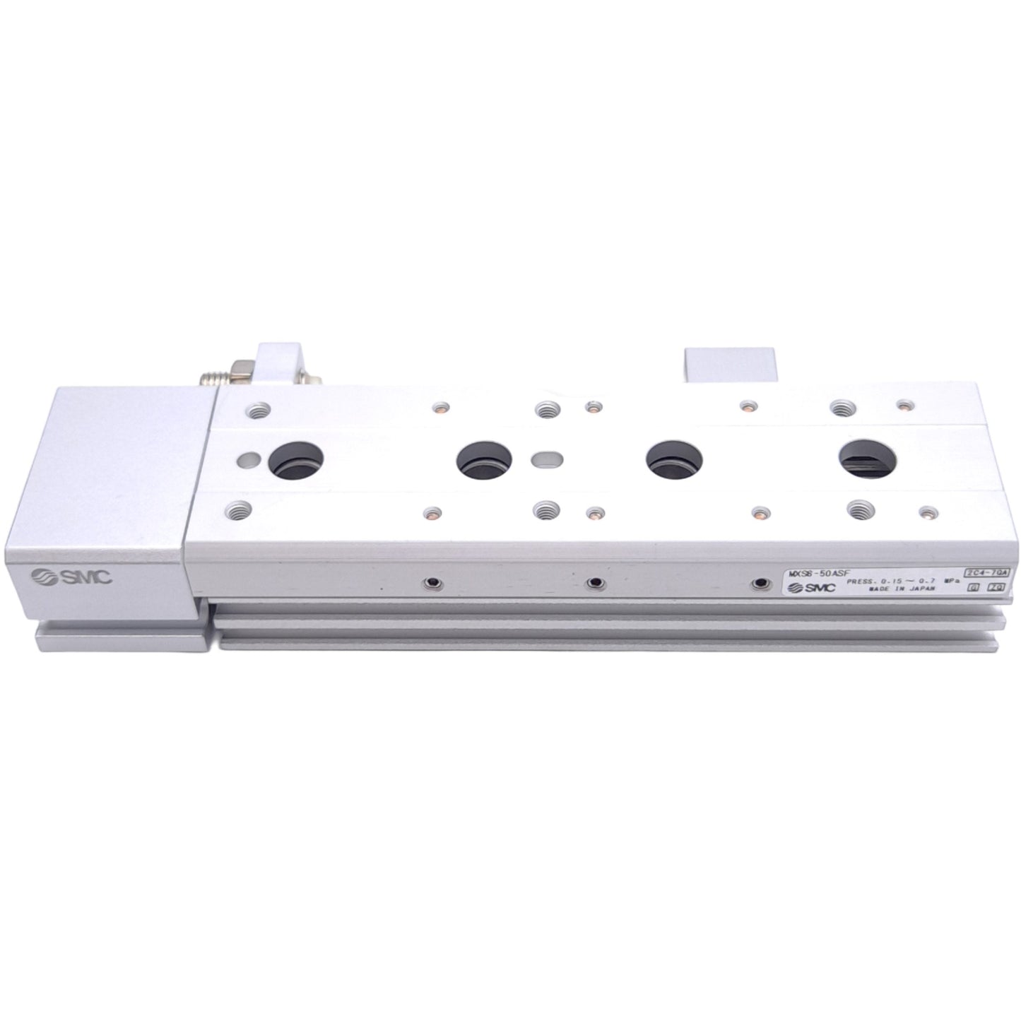 New SMC MXS6-50ASF Pneumatic Slide Table, ø6mm Bore, 50mm Stroke, M3x0.5, 0.7MPa