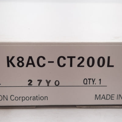 New Omron K8AC-CT200L Current Transformer For K8AK-AS3, 20-200A AC, ø30mm Cable