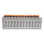 New SMC VV5QZ25-12N7TC Aluminum Base Mounted Manifold, 12-Station, ø1/4in One-Touch