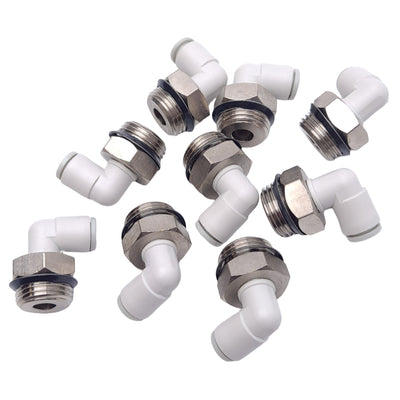 New Lot of 9 SMC KQ2L06-U03N Pneumatic Fittings, ø6mm One-Touch, Uni 3/8, 1.0MPa