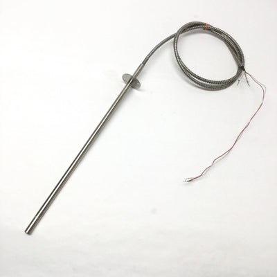 New – Open box Entherm HR37136A Cartridge Heater, SS Hose, Ø3/8" x 13.6" 240V 1250W w/Type J TC