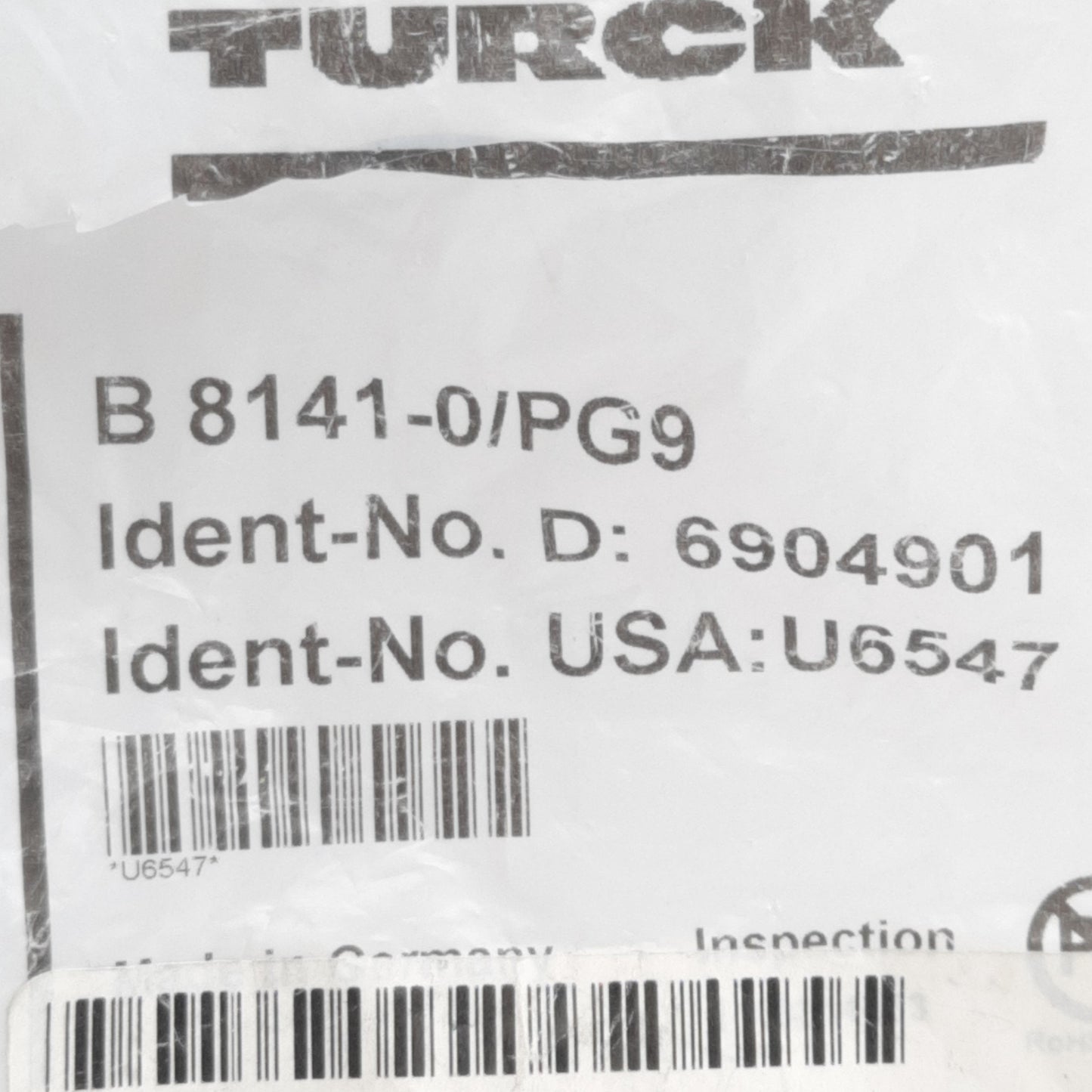 New Turck B 8141-0 Field Wireable Connector, M12 4-Pin Female 250V 4A Screw Terminal