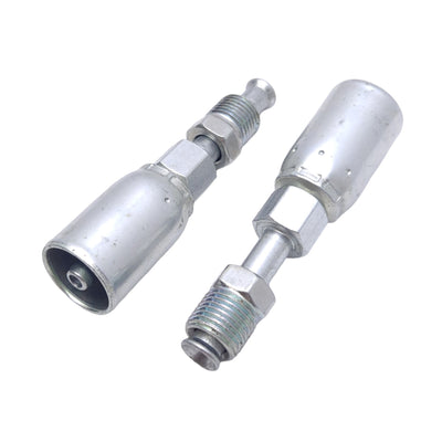 New Lot of 2 Danfoss 06904E-B04 Straight Crimp Hose Fittings 3/16 Inverted Swivel -4