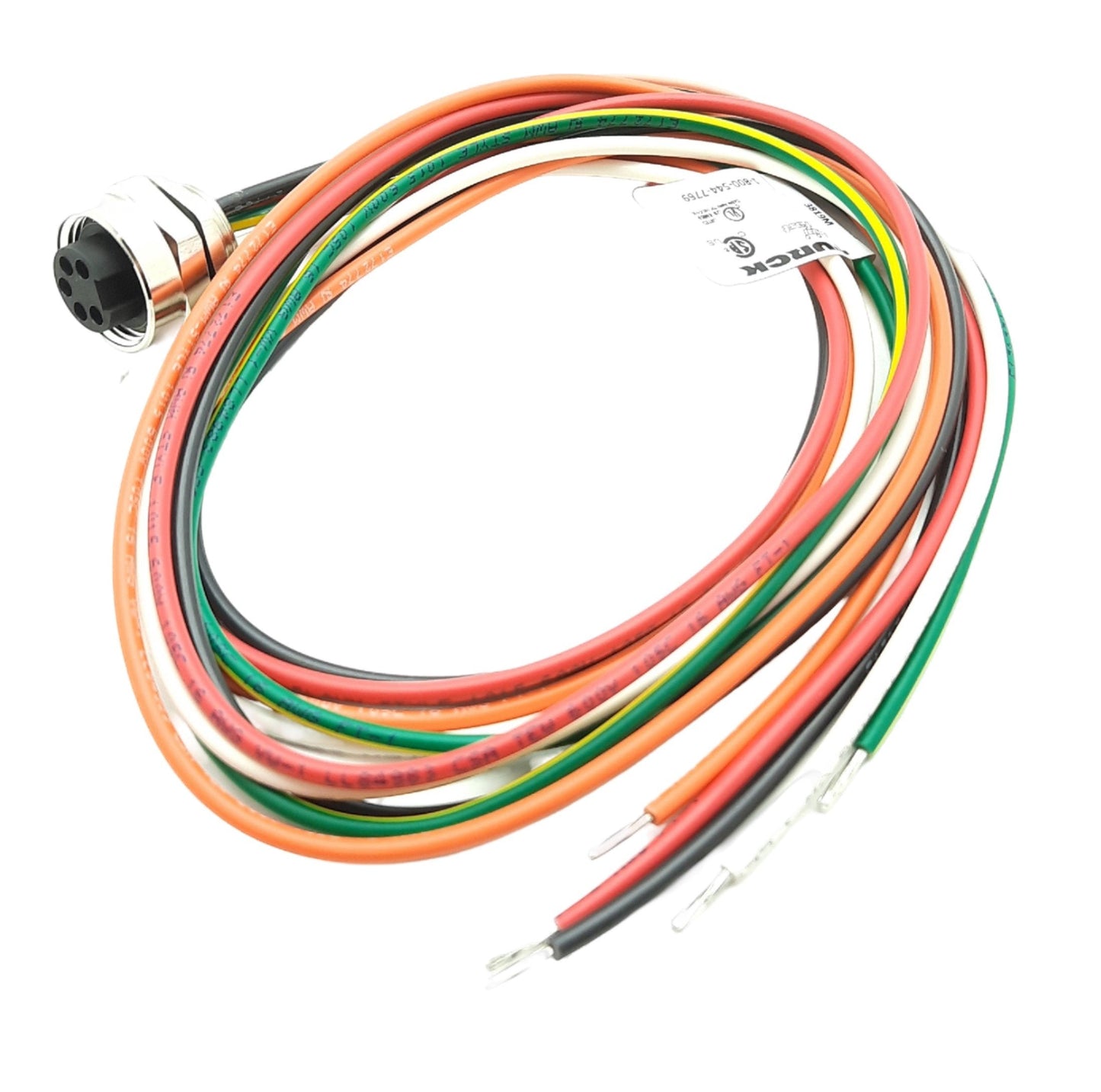 New Turck RFK 56-1M/M20 W/LN Front Mount Receptacle, 7/8″ MiniFast 6-Pins, Female