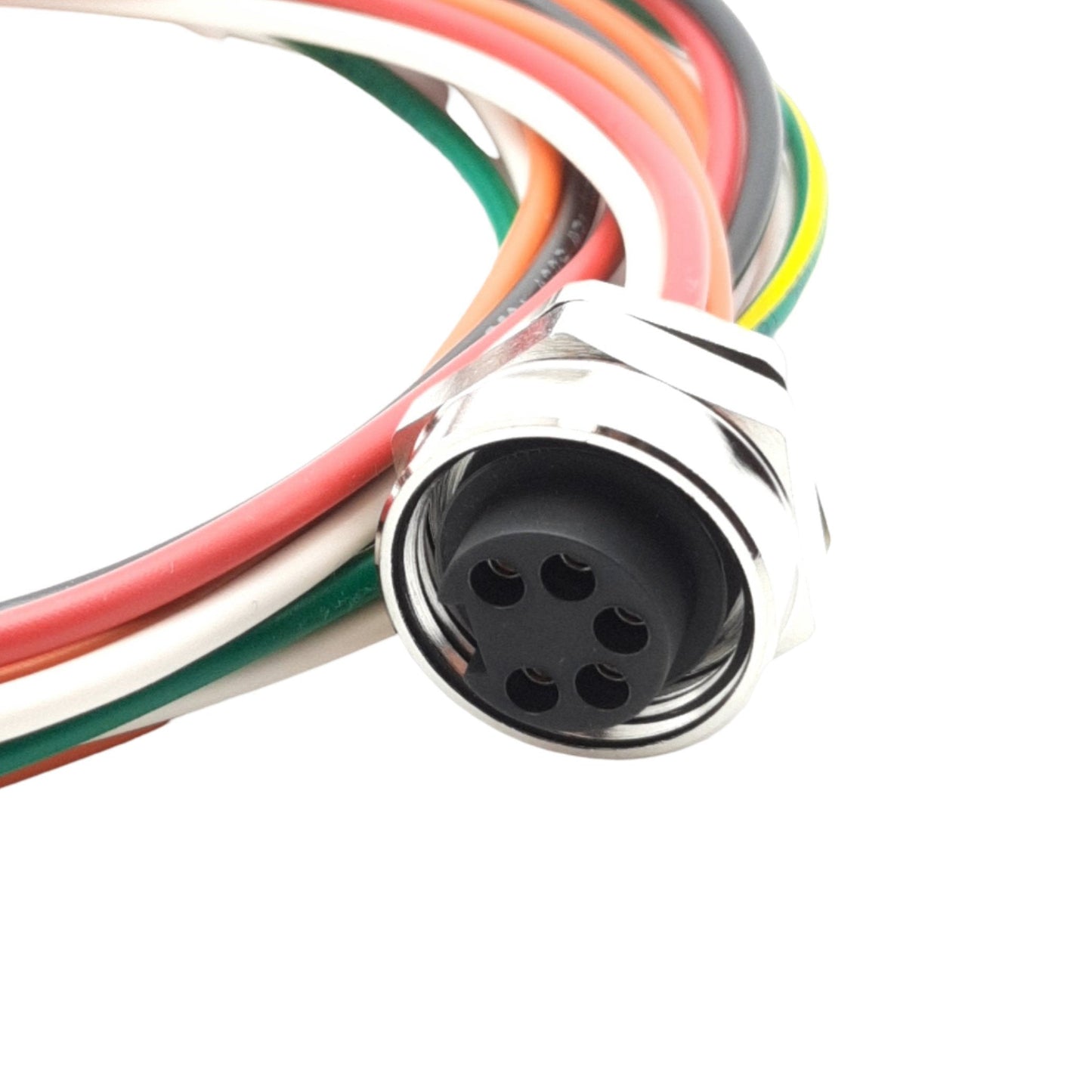 New Turck RFK 56-1M/M20 W/LN Front Mount Receptacle, 7/8″ MiniFast 6-Pins, Female