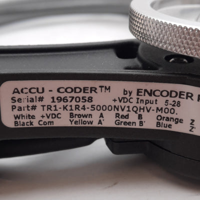 New Accu-Coder TR1-K1R4-5000NV1QHV-M00 Linear Encoder, 5000CPR, 5-28VDC, 2m Cable