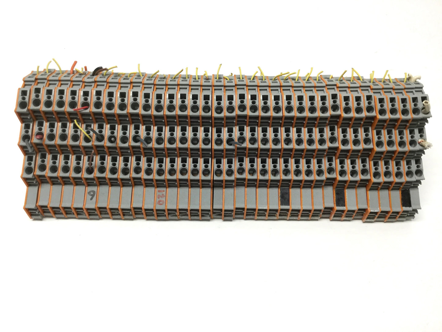 Used Lot of 35 Wago 281-532 6-Pos. Motor Wiring Terminal Blocks, 400V 25A, L1-L2-L3