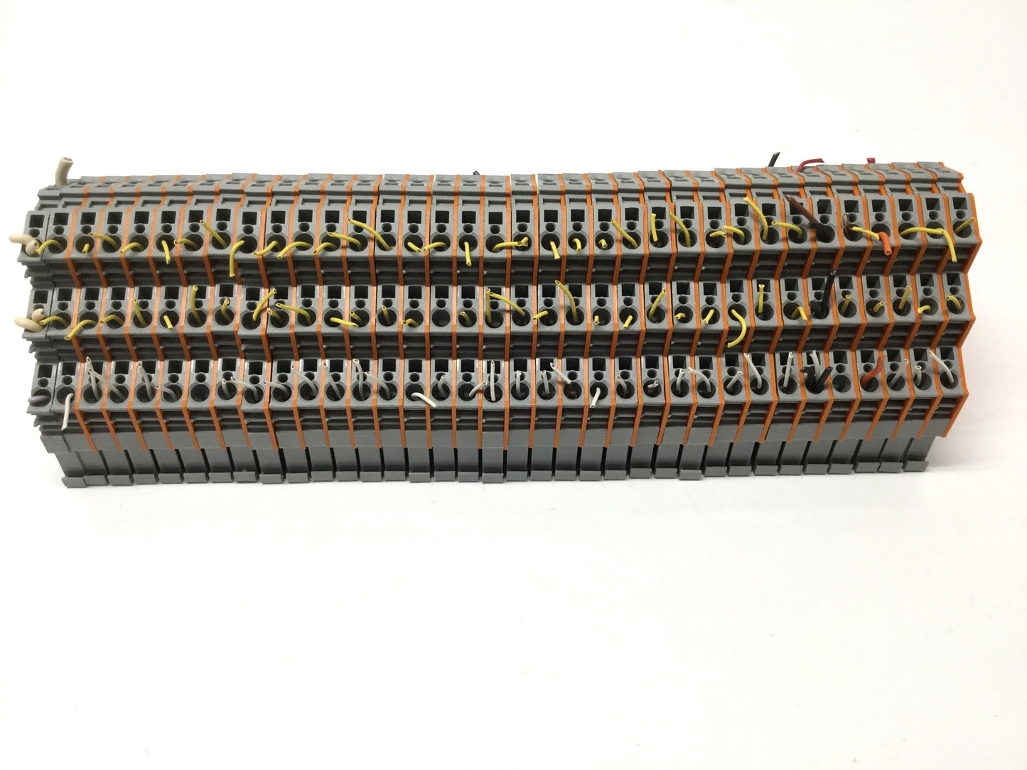 Used Lot of 35 Wago 281-532 6-Pos. Motor Wiring Terminal Blocks, 400V 25A, L1-L2-L3