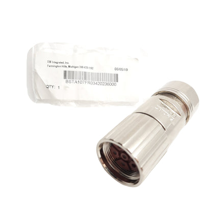 New EM Integrated BSTA107FR03420236000 923 Series M23 Short 6-P Power Connector