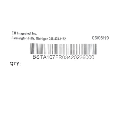 New EM Integrated BSTA107FR03420236000 923 Series M23 Short 6-P Power Connector