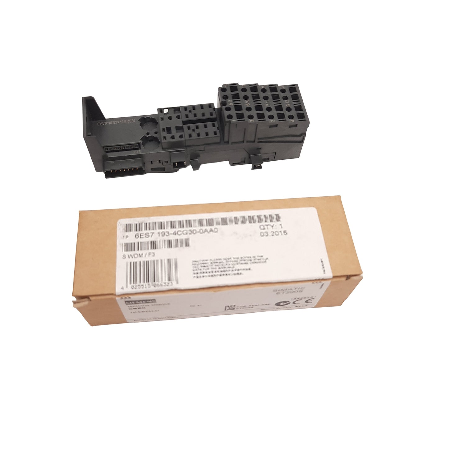 New Siemens 6ES7 193-4CG30-0AA0 Terminal Module, 30mm width, 4 x 4 connections