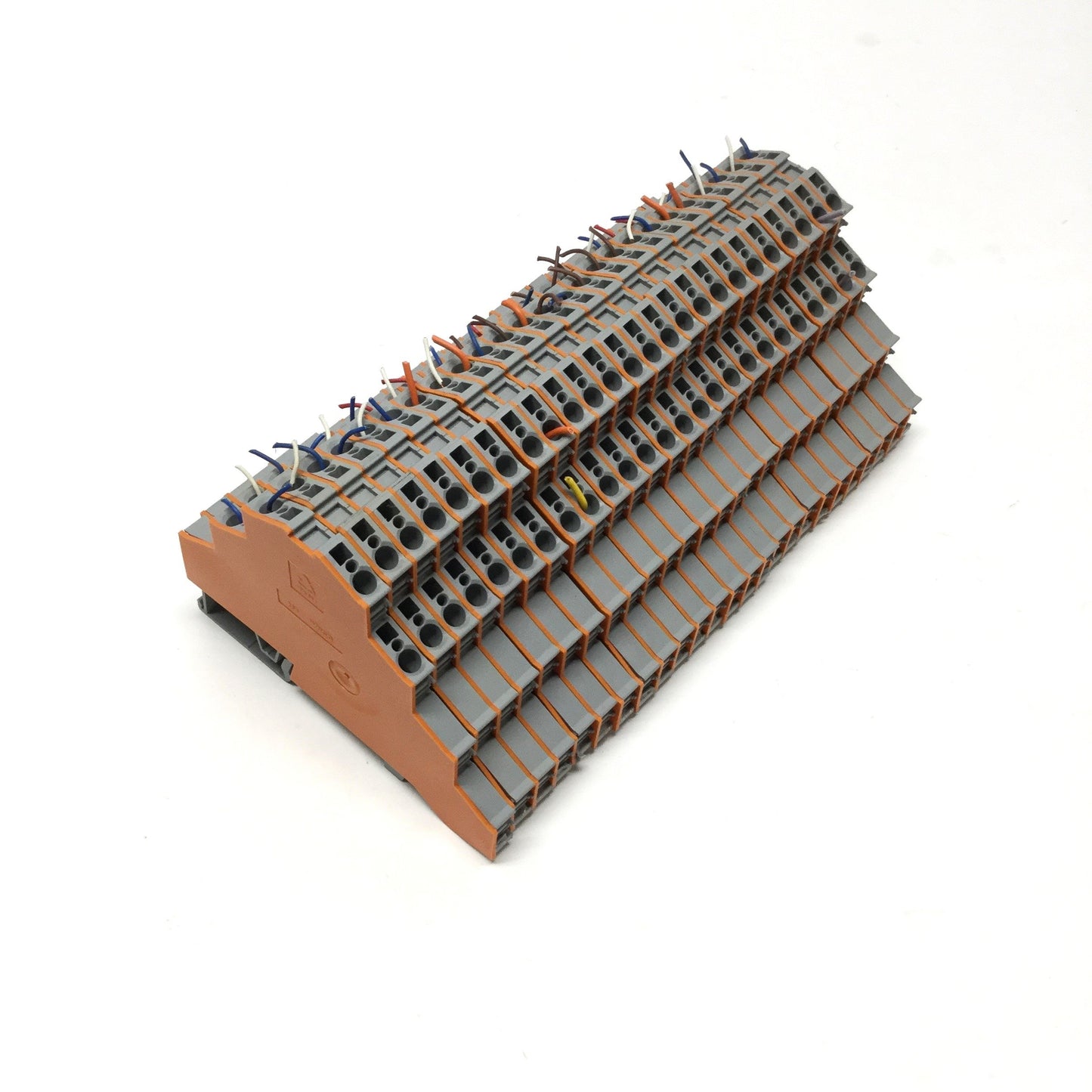 Used Lot of 25 Wago 281-531 4-Position Motor Wiring Terminal Blocks, 400V 25A, L1-L2