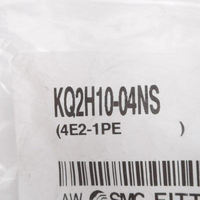New Lot of 10 SMC KQ2H10-04NS Pneumatic Fitting ø10mm One-Touch, Rc1/2, -100kPa~1MPa