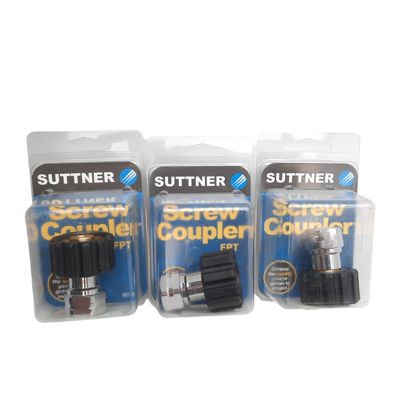 New Lot of 3 Suttner P200040800, 871400000019 Screw Coupling M22 F x 1/4" FNPT