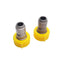 New Lot of 2 Suttner P900001545 Quick Nozzle, Yellow, 1/4in Male Plug, 15 Deg