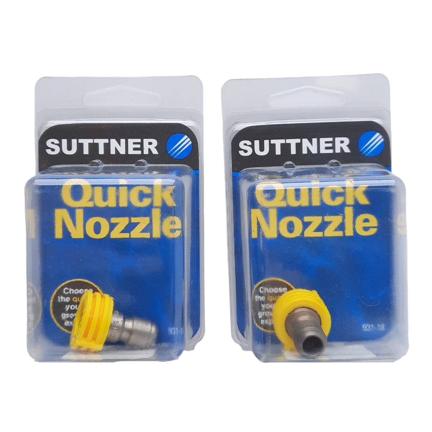 New Lot of 2 Suttner P900001545 Quick Nozzle, Yellow, 1/4in Male Plug, 15 Deg