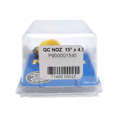 New Lot of 2 Suttner P900001545 Quick Nozzle, Yellow, 1/4in Male Plug, 15 Deg