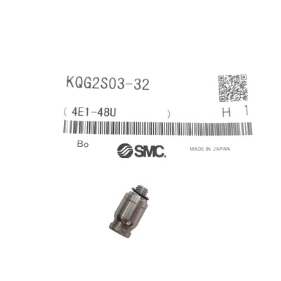 New Lot of 3 SMC KQG2S03-32 One Touch Fitting 5/32" Tube to 10-32UNF Male, 1 MPa Max