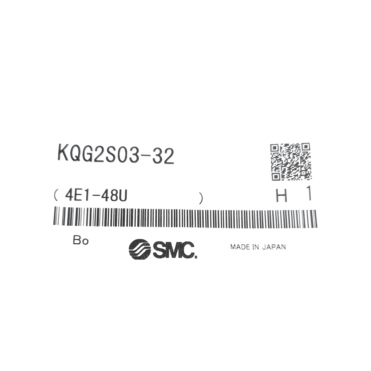 New Lot of 3 SMC KQG2S03-32 One Touch Fitting 5/32" Tube to 10-32UNF Male, 1 MPa Max