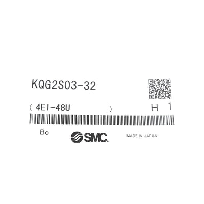New Lot of 3 SMC KQG2S03-32 One Touch Fitting 5/32" Tube to 10-32UNF Male, 1 MPa Max