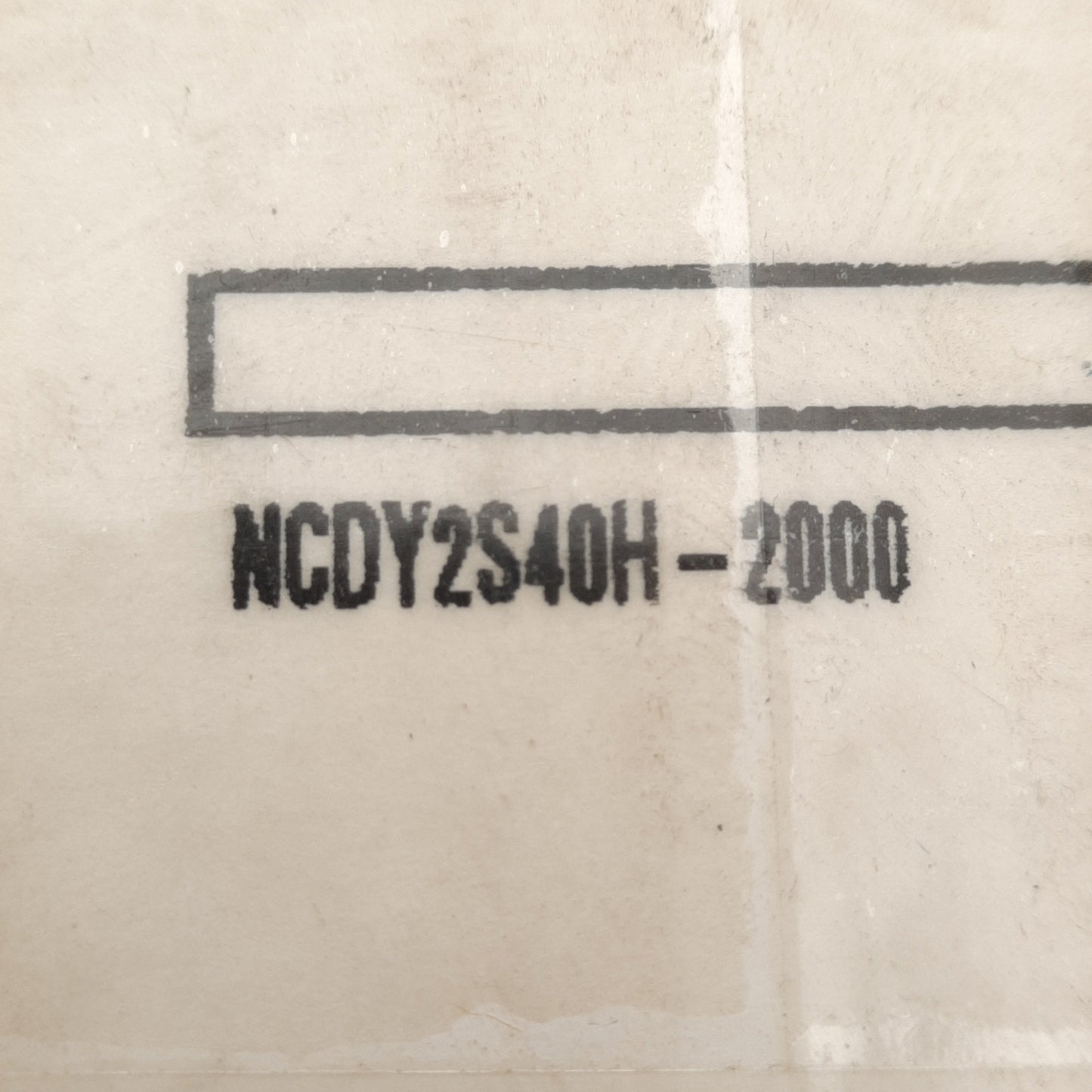 New SMC NCDY2S40H-2000 Rodless Cylinder, ø1-1/2in Bore, 20in Stroke, 101PSI, NPT1/4