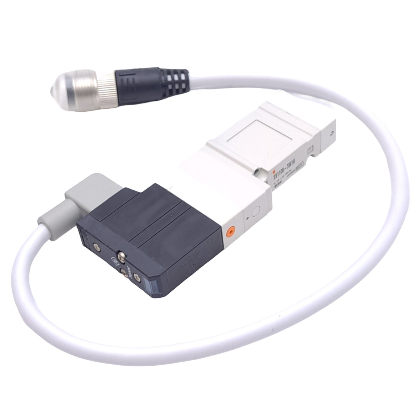 New SMC SV1100-5W1U Solenoid Valve, 2-Position, 4-P M12, 0.7MPa Max, 24VDC Coil