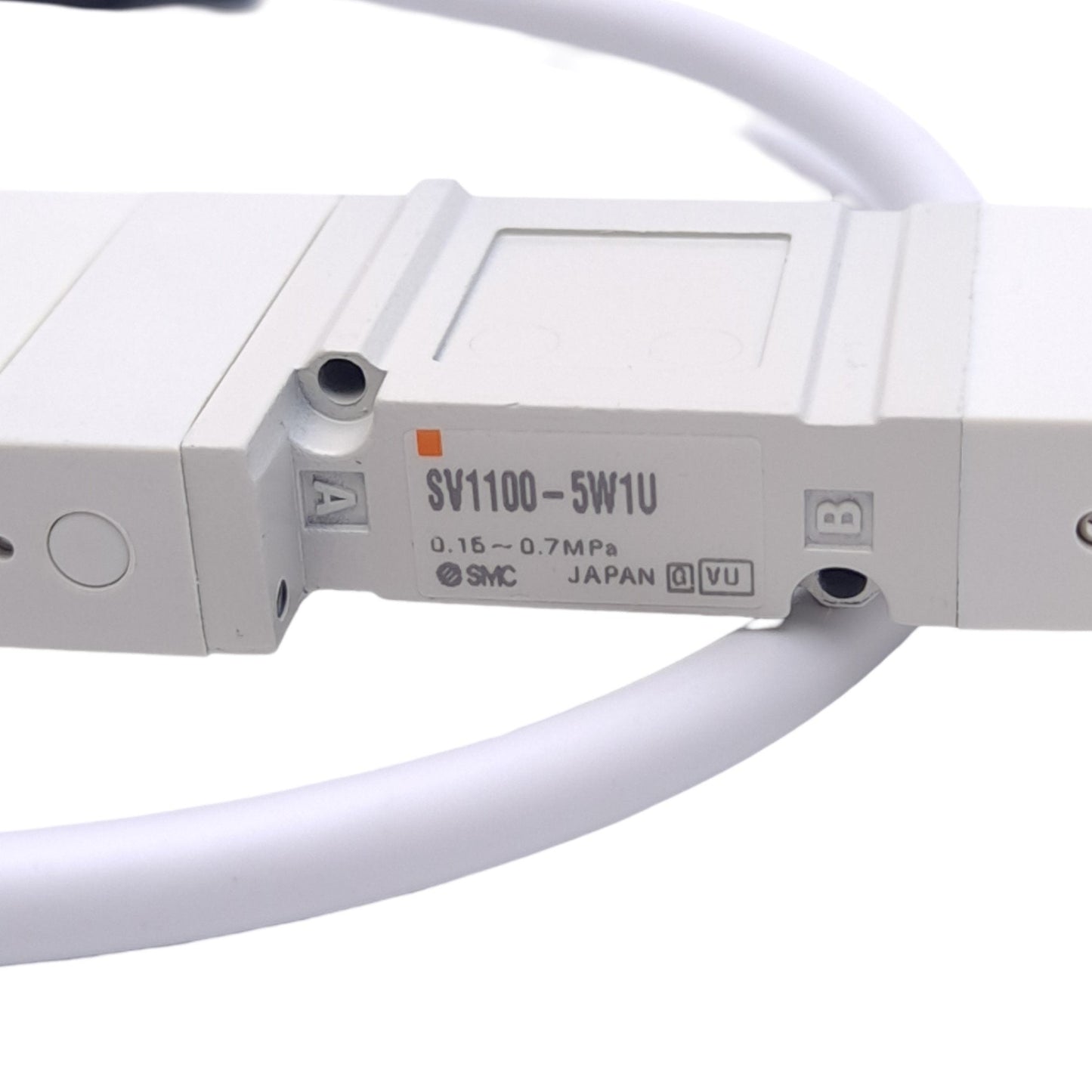 New SMC SV1100-5W1U Solenoid Valve, 2-Position, 4-P M12, 0.7MPa Max, 24VDC Coil