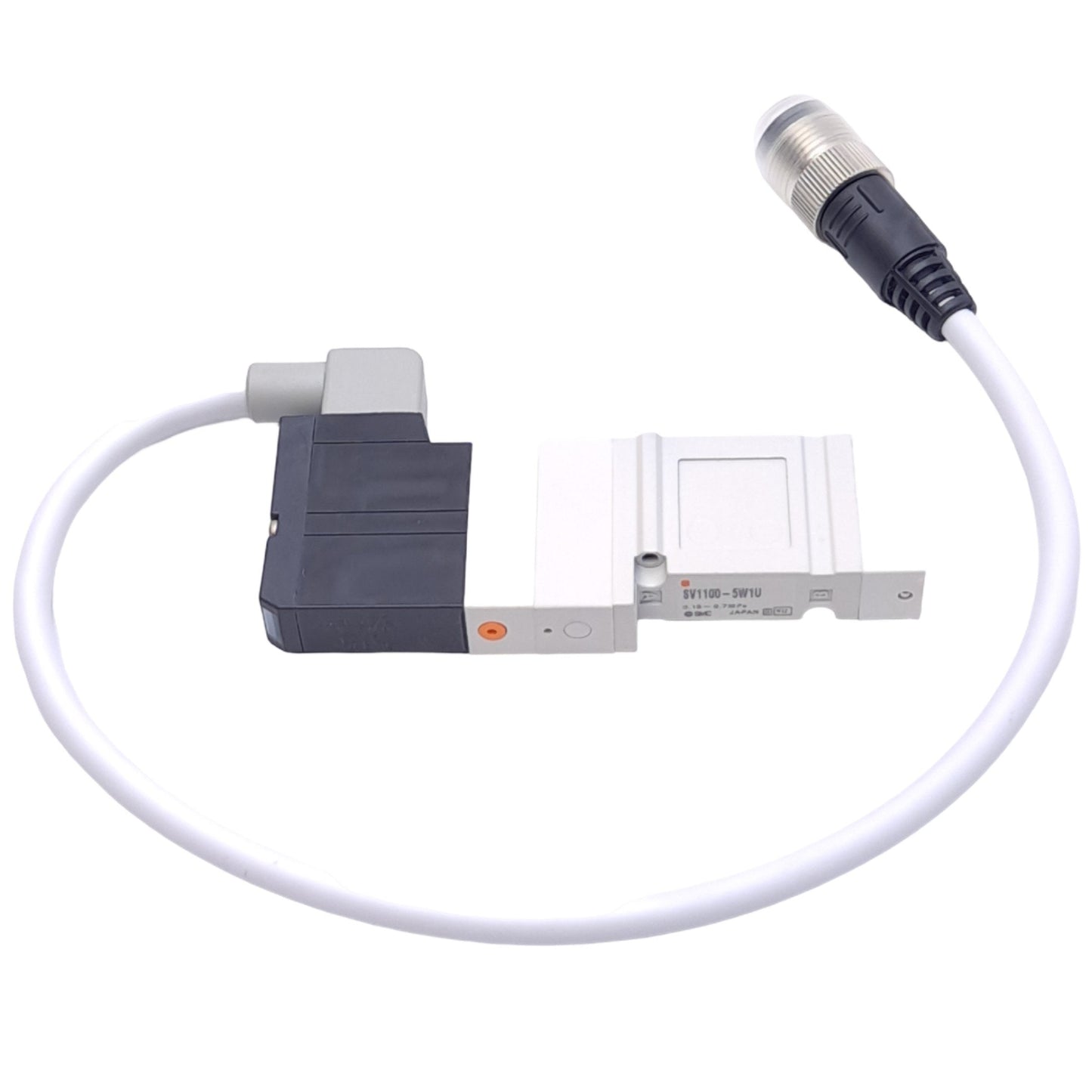 New SMC SV1100-5W1U Solenoid Valve, 2-Position, 4-P M12, 0.7MPa Max, 24VDC Coil